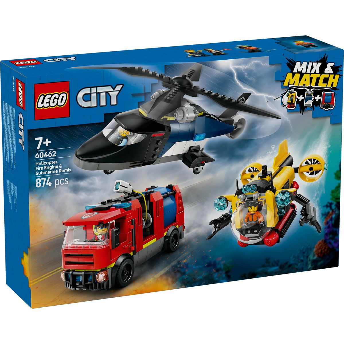LEGO CITY ELICOPTER, CAMION DE POMPIERI SI SUBMARIN - Imagine 1 [ps:d193857e-12eb-4ea7-a3d9-1f9003002cc3]