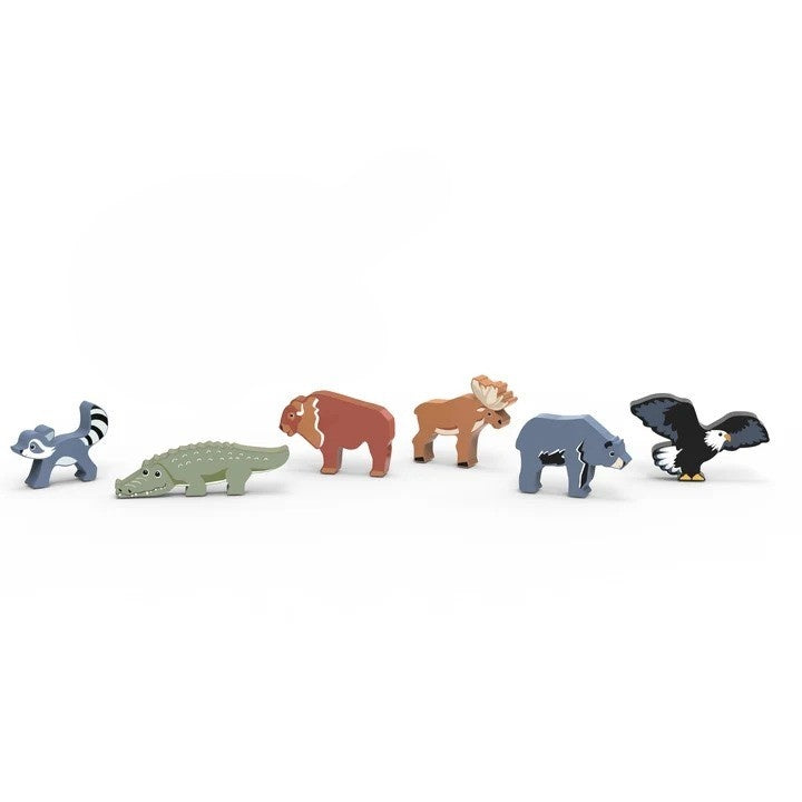 Set Animale America de Nord Speedy Monkey - Figurine Lemn - Default Title (1) [ps:5075c792-67fd-4c0b-bd56-4a24e5d641fe]