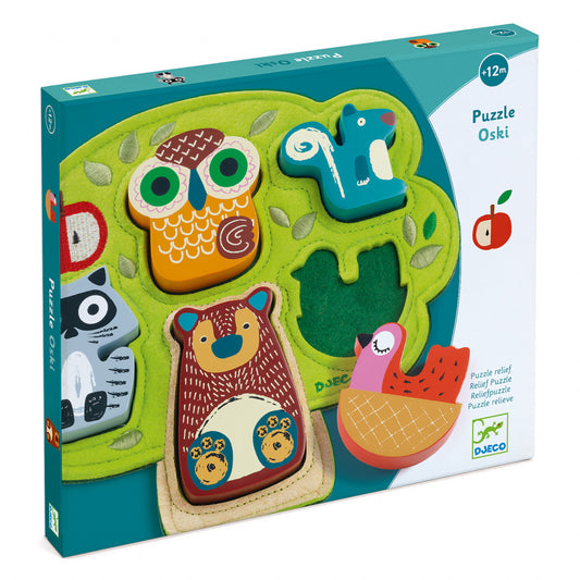 Puzzle din lemn si fetru Oski, Djeco - Imagine 1 [ps:3d0599b3-13f9-43e7-bd48-48e1a6b37f8f]