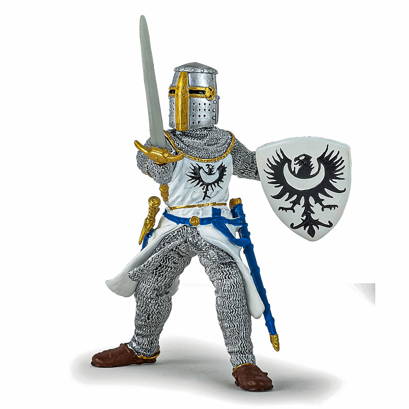 PAPO FIGURINA CAVALER ALB CU SABIE - Imagine 1 [ps:eba48eee-8ad9-4ed8-8a2a-db682413d052]