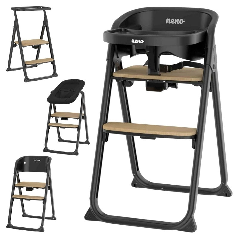 Neno Sapori Black – scaun de hrănire multifuncțional 4 - Negru