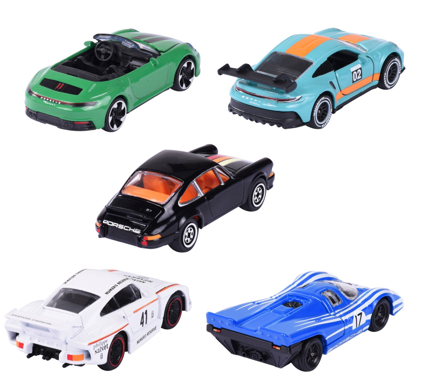 MAJORETTE SET 5 MASINUTE METALICE PORSCHE 7.5CM Simba - Multicolor (1) [ps:4aaea4d0-a44a-4ed4-b015-3b06aa534a3d]