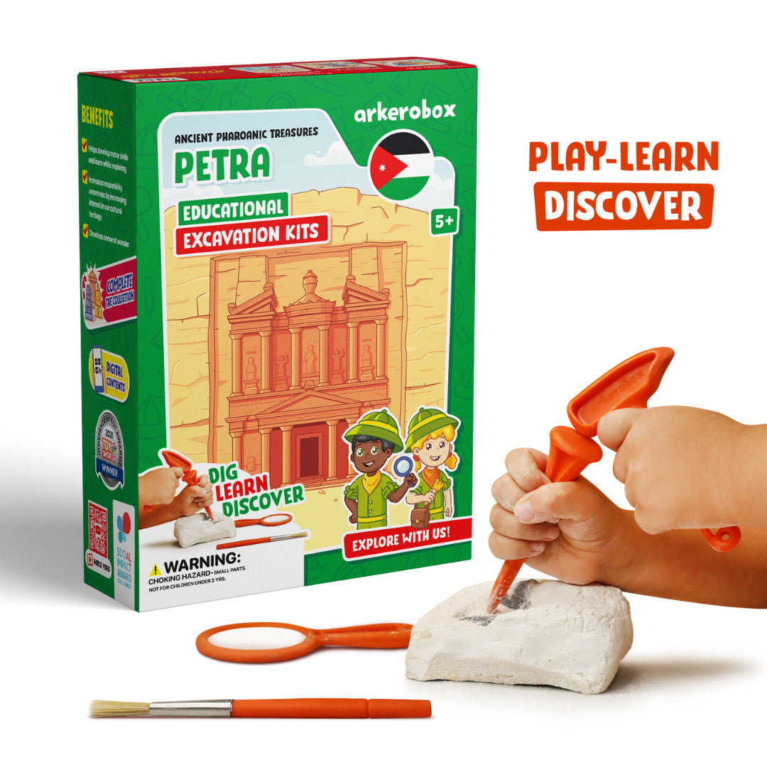 Arkerobox - Set arheologic educational si puzzle 3D, Petra - Imagine 1 [ps:e07a6c7b-55dc-4c4d-845a-9adb663ac18c]