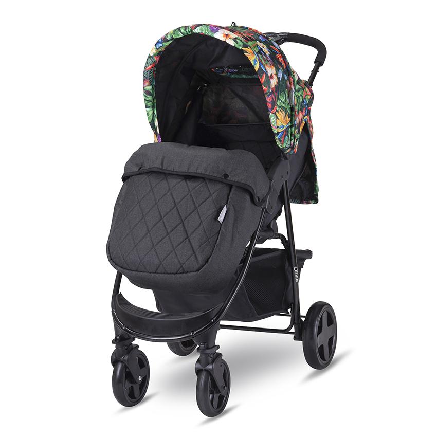 Cărucior Sport Lorelli Olivia Basic, Cool Gri - Husă Inclusă - mulricolor tropical (1) [ps:f1d30b3a-6f4a-4275-b4c2-c81b1c743c79]
