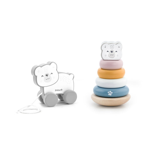 Set stivuitor si jucarie de tras Urs Polar, PolarB Viga - Imagine 1 [ps:63888051-7297-49a6-95b3-d28c7a9d5210]