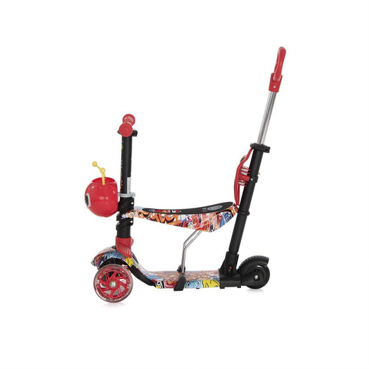 Trotinetă Copii Lorelli Junior Smart Plus, Blue & Green - Red Graffiti (1) [ps:c0d8b918-d135-4fde-9ce0-364a4d4883c0]