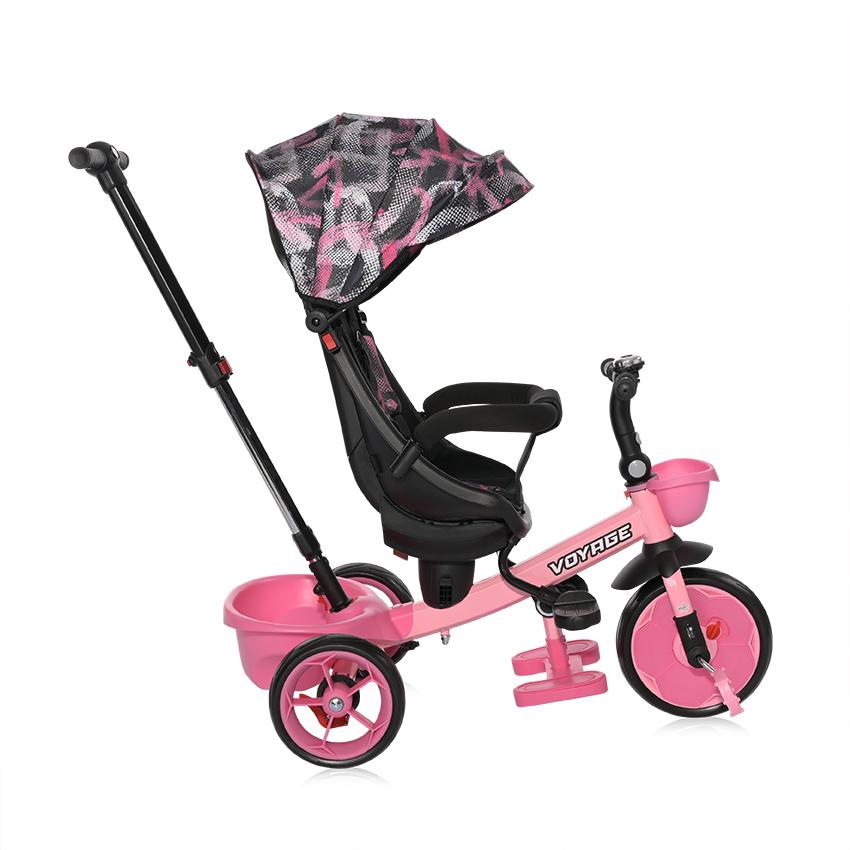 Tricicletă Lorelli Voyage cu Scaun Reversibil, Pink, 1-5 Ani - roz (1) [ps:3c6eff2e-a728-4c5b-8ac9-cf81709f018f]