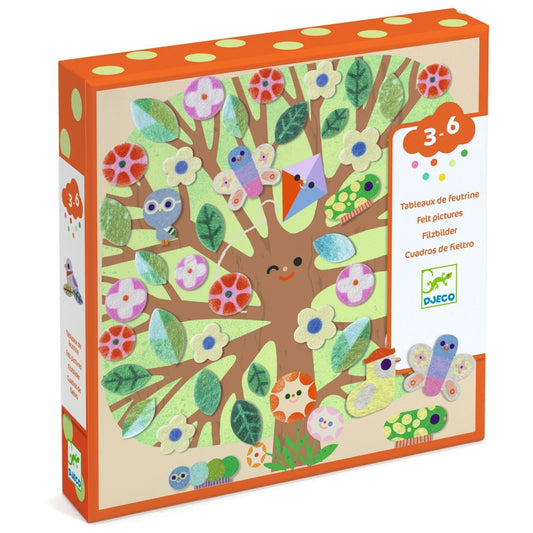 Joc creativ Colaj cu stickere din fetru, Djeco - Imagine 1 [ps:e467f682-0226-4c9d-8d82-3fffb4b24f58]
