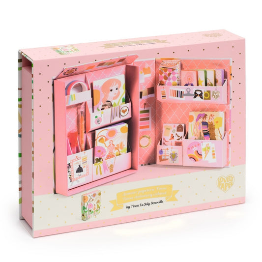 Set de papetarie cu tematica Fashion, Djeco - Imagine 1 [ps:853cadbe-ab5e-465e-b109-651640a96a20]