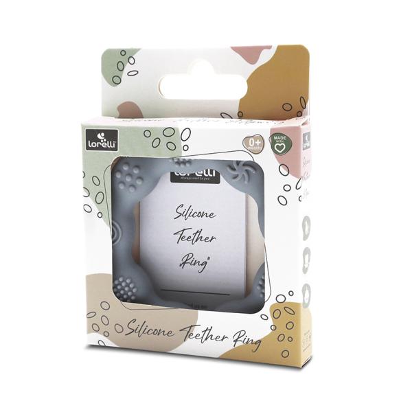 Jucărie de Dentition Silicon Ring Lorelli, Fresh Green - Grey (1) [ps:4f71f9a4-2079-408a-9e53-2cb55fa4425a]