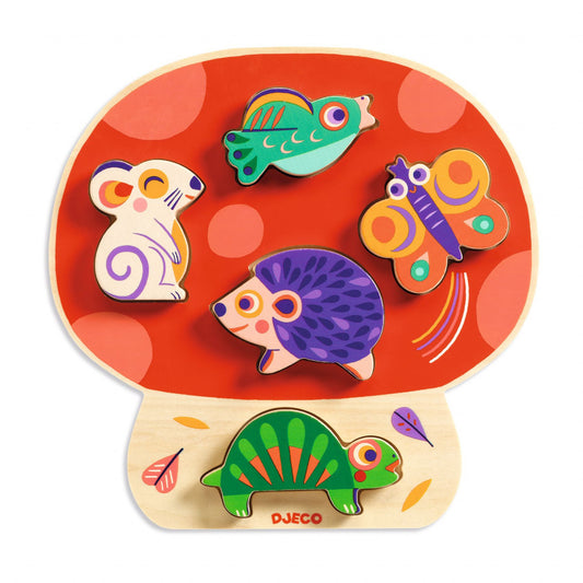 Puzzle din lemn Ciupercuta Anianco, Djeco - Imagine 1 [ps:b1352b2e-6dd3-4f24-afee-f8885001211a]