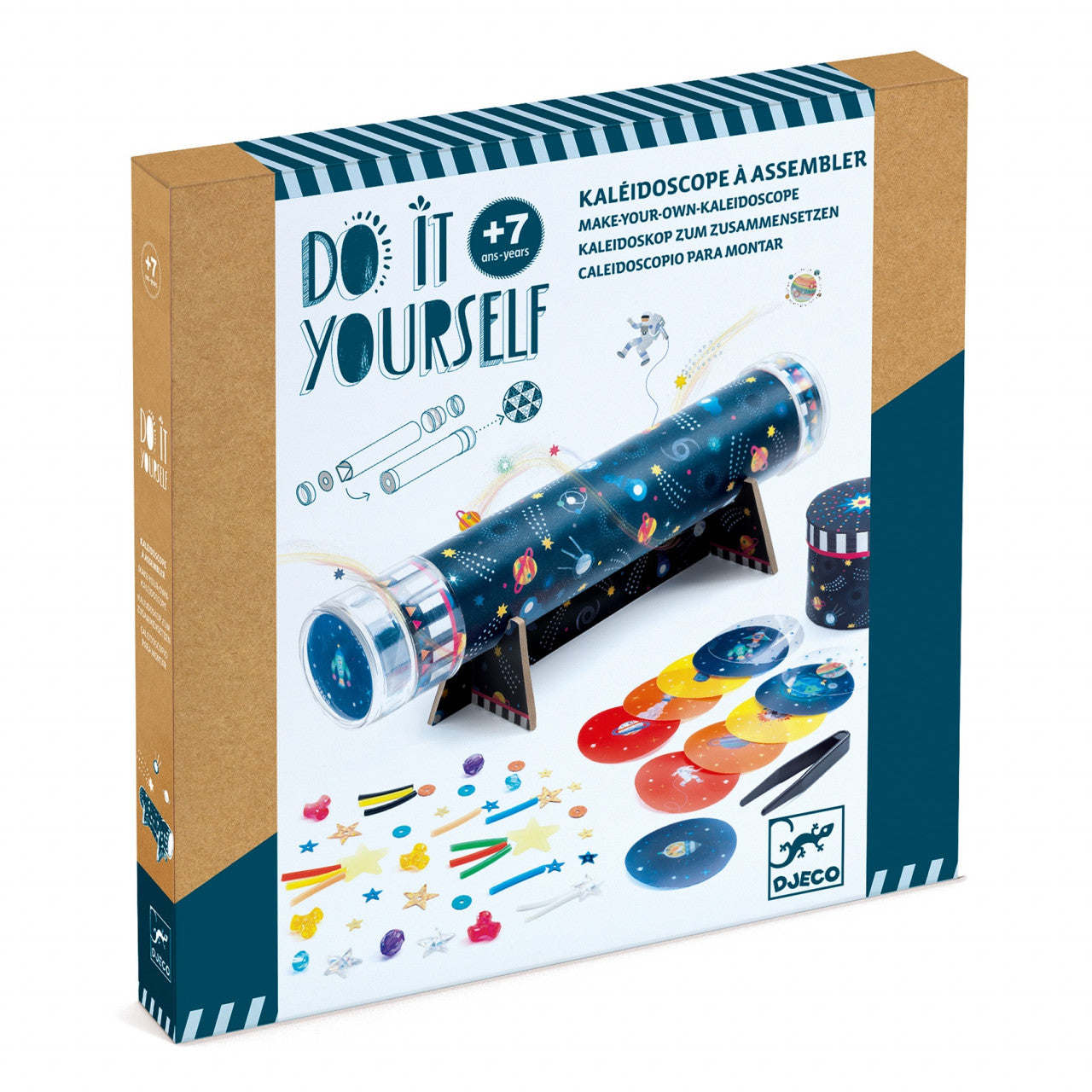 Joc creativ DIY Caleidoscop Imersiune în spațiu, Djeco - Imagine 1 [ps:431709d6-04d6-49e2-b6a8-9587f71efc12]