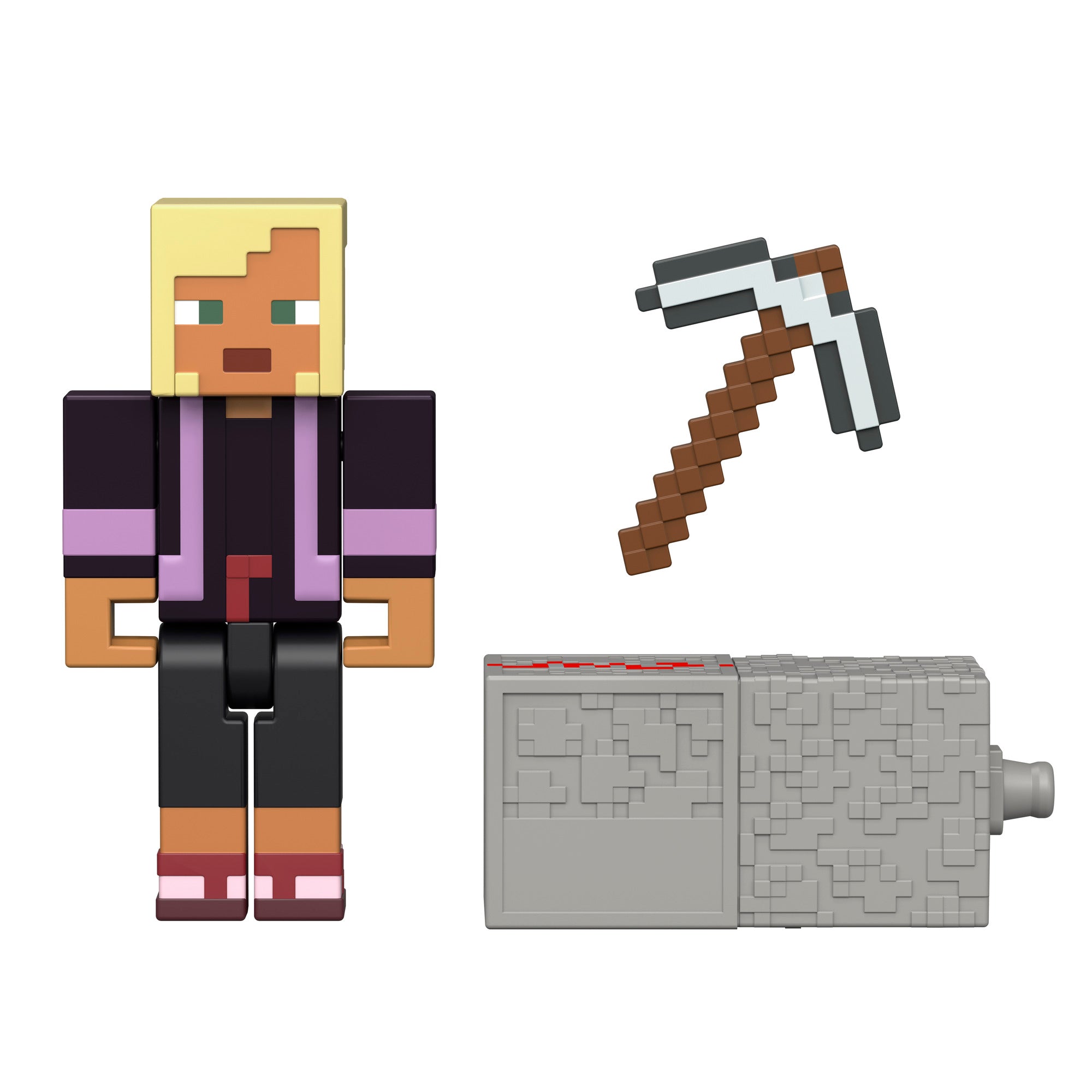 MINECRAFT CRAFT A BLOCK FIGURINA PIG 8CM Mattel - Kay (1) [ps:74560855-944e-4b35-ad13-8c3dc2e18a9a]