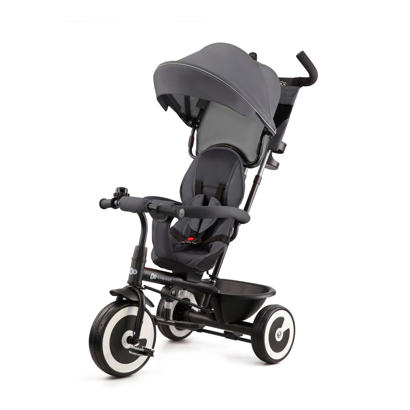 TRICICLETA COPII KINDERKRAFT ASTON, MALACHITE GREY - Gri [ps:f294c568-e1e4-451e-8bcb-cde7d483aa6e]