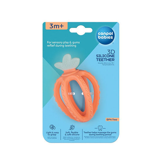 Jucărie dentiție din silicon, Căpșună 80/400_ora, Canpol - Imagine 1 [ps:698bef32-3005-4d65-8ecf-da4950d701e6]