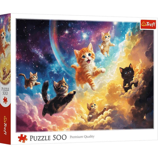 PUZZLE TREFL 500 PISICUTE SPATIALE - Imagine 1 [ps:baa9ec10-8601-45fe-a3b8-21c44b2ce80f]