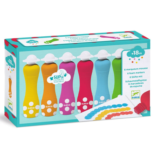 Set 6 markere rotunde pentru bebe, Djeco - Imagine 1 [ps:771a931e-6044-40ef-b10c-b0b6f816de9b]