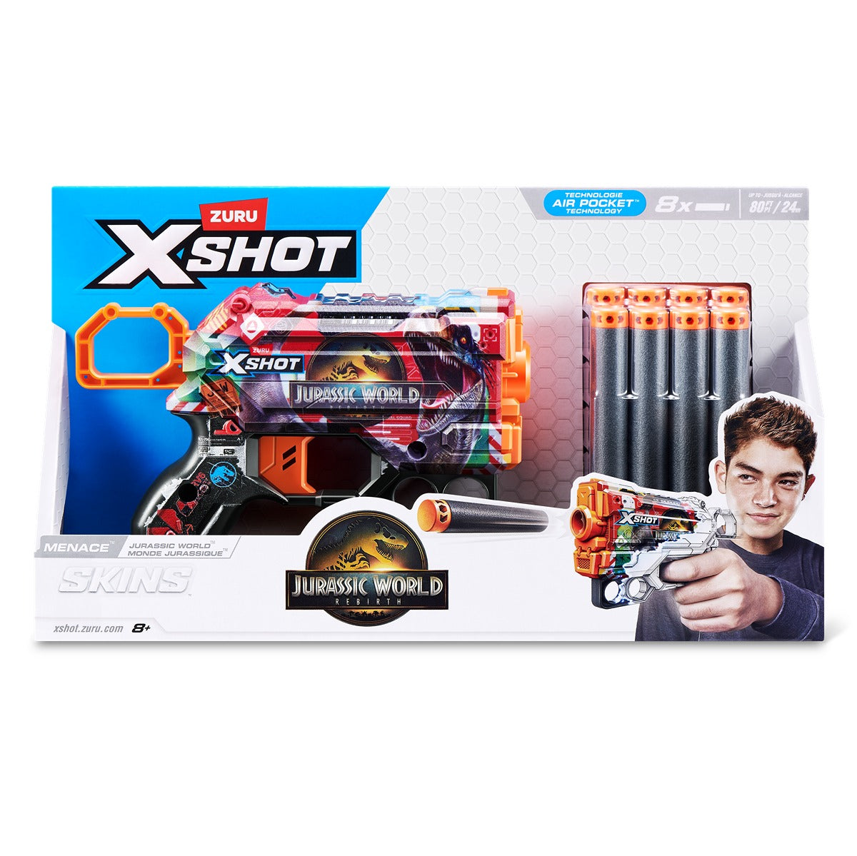 X-SHOT Menace Jurassic - Armă Jucărie cu 8 Proiectile - Default Title (1) [ps:50f9af35-9103-40db-8c22-e7d02d9c3d4d]