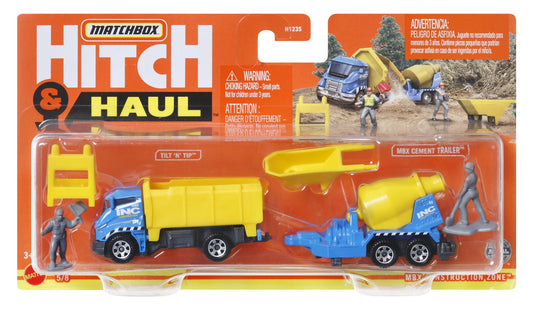 MATCHBOX HITCH&HAUL SET 2 VEHICULE MBX CONSTRUCTION ZONE - Imagine 1 [ps:3181bc28-6939-48cb-bc25-0b63ea825534]