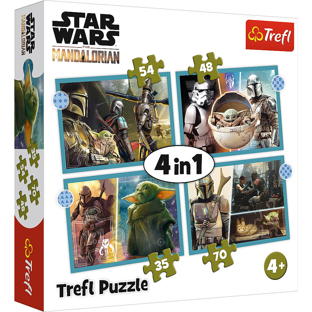 PUZZLE TREFL 4IN1 STAR WARS - MANDALORIANUL - Imagine 1 [ps:52c37f06-a86d-4c77-add0-028f5a9656d3]