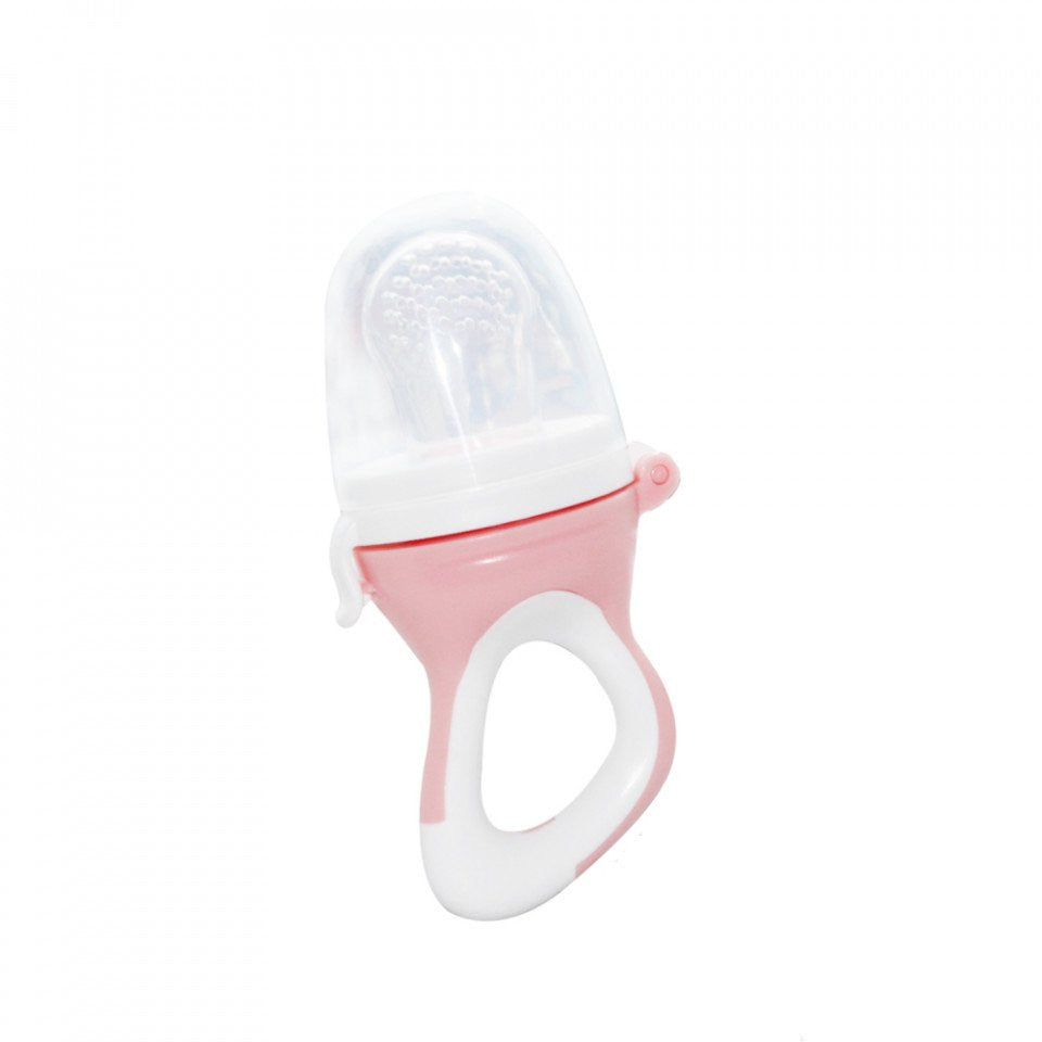 Dispozitiv de hranire din silicon BabyJem Fruits and - Roz