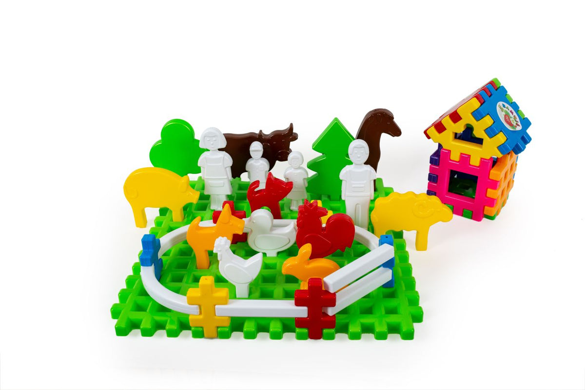 Set Fermă 4 Viva Toys - Jucărie de Construcție Educativă - Default Title (1) [ps:d9f355c5-14cc-45de-a85d-442135b84fd2]