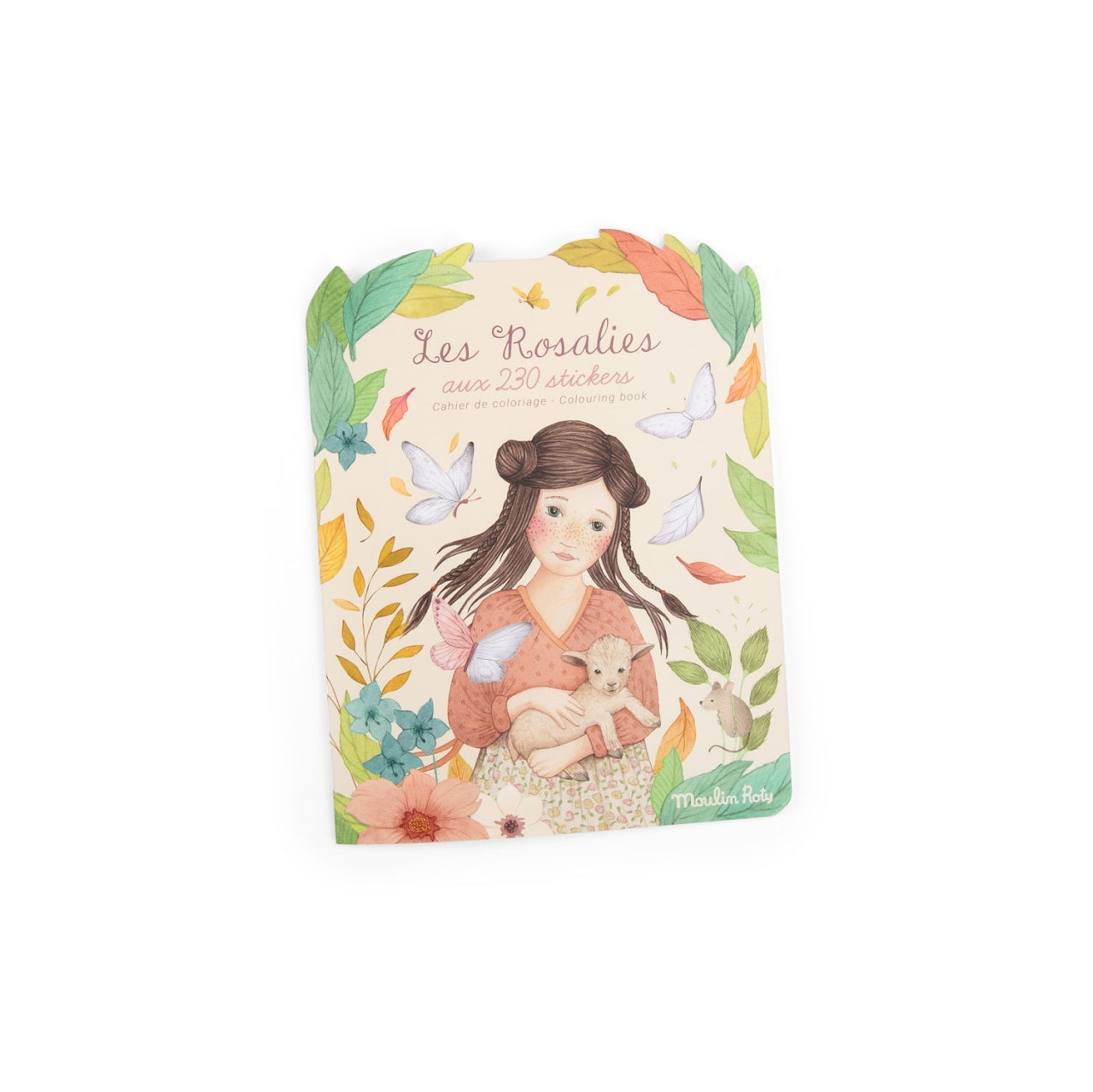 Carte de colorat cu abtibilduri Les Rosalies, Moulin Roty - Imagine 1 [ps:0f7a610e-1aee-4624-b369-dfc65c83b492]