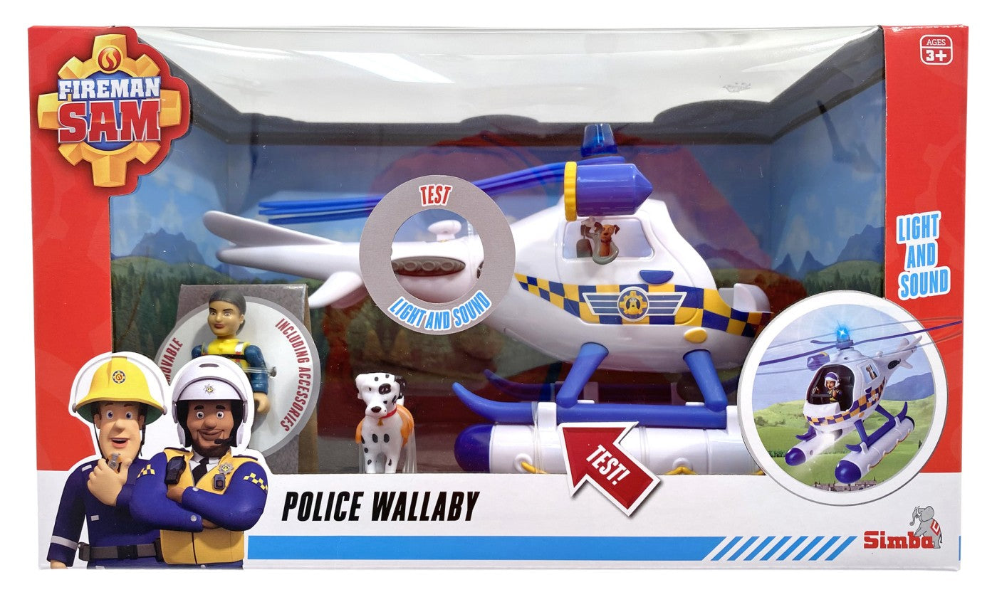 POMPIERUL SAM ELICOPERUL DE POLITIE WALLABY Simba - Imagine 1 [ps:7cc313a9-1093-4b68-ac71-19bd747ae82c]