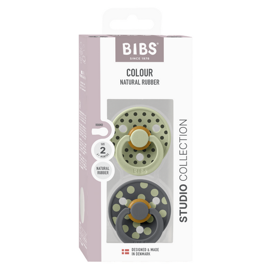 Set 2 Suzete BIBS Colour Studio Polka Dots, 6 luni+, - Sage (1) [ps:f092af5c-5d41-486e-a39c-cc8aea943f76]