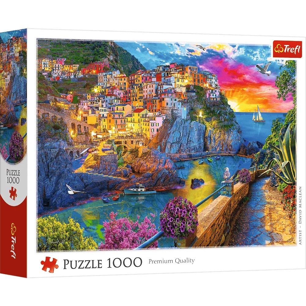 PUZZLE TREFL 1000 O PLIMBARE DE SEARA PRIN CINQUE TERRE - Imagine 1 [ps:8dc08633-cce3-439c-b8aa-f49a295dc1cb]