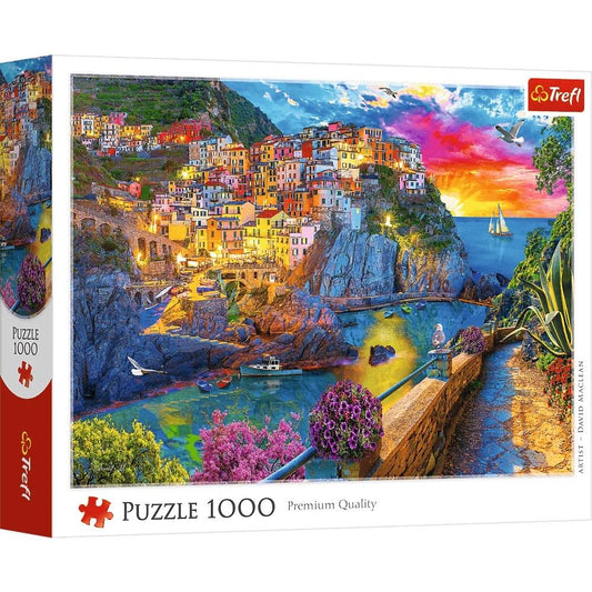 PUZZLE TREFL 1000 O PLIMBARE DE SEARA PRIN CINQUE TERRE - Imagine 1 [ps:8dc08633-cce3-439c-b8aa-f49a295dc1cb]