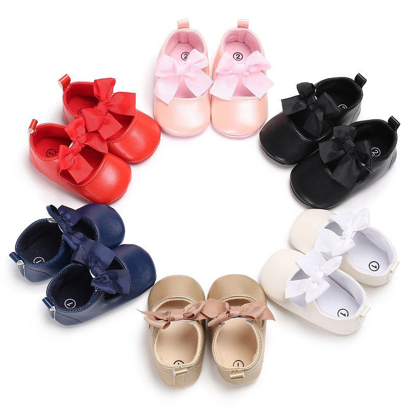Pantofiori cu fundita Drool (Culoare: Auriu, Marime: 12-18 Luni) [ps:4840b90b-016e-4446-996f-7b6d537def33]