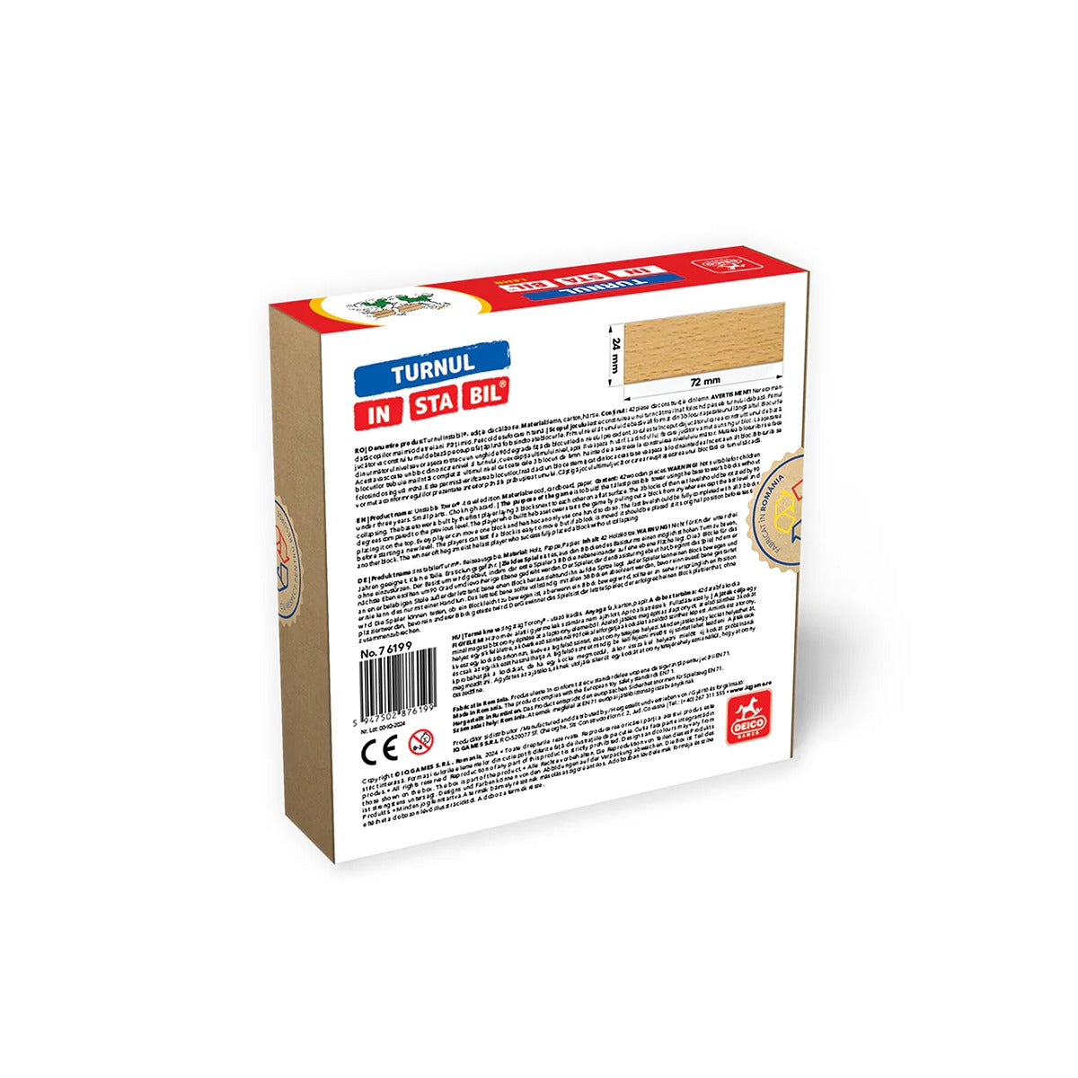 D-TOYS Turnul Instabil, Set Construcție Lemn, 42 Piese - Default Title (1) [ps:0a528e86-9106-4421-b151-a0b39e6c0f14]
