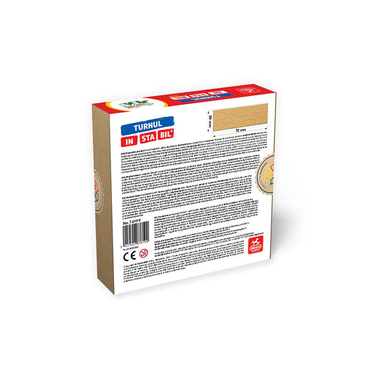 D-TOYS Turnul Instabil, Set Construcție Lemn, 42 Piese - Default Title (1) [ps:0a528e86-9106-4421-b151-a0b39e6c0f14]