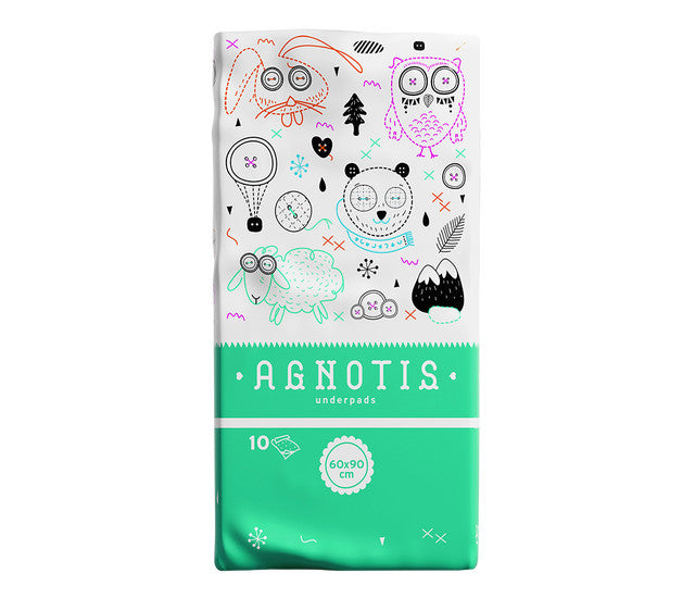 Aleze igenice absorbante pentru bebelusi Agnotis, 60 x - Imagine 1