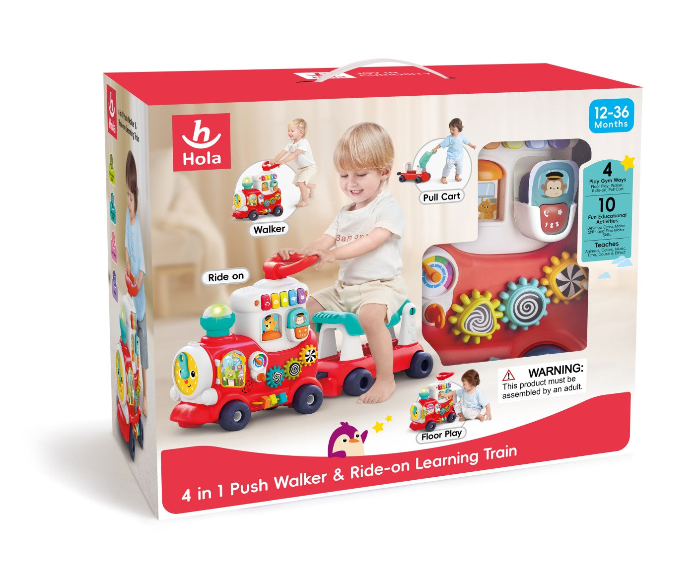 TRENULET 4 IN 1 ROSU Jucarii Bebe - Imagine 1 [ps:4acc5e7a-afff-4d40-b395-58a65271eb2f]