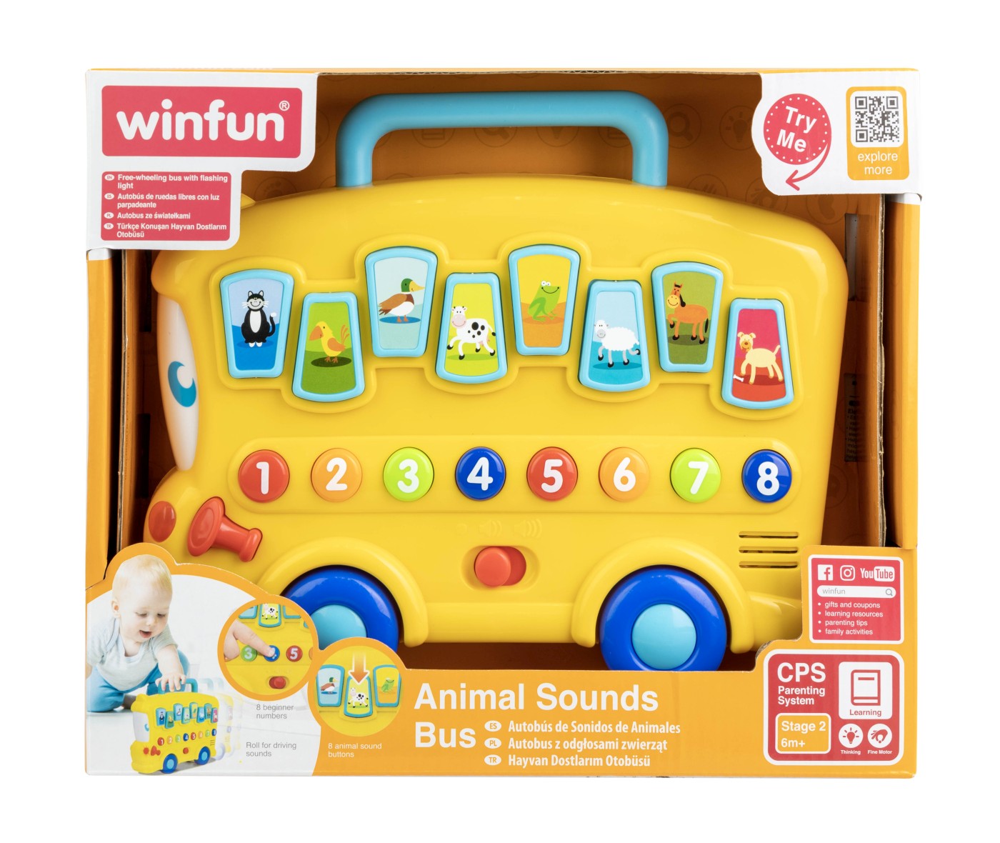 WINFUN AUTOBUZ CU SUNETE SI LUMINI - Imagine 1 [ps:7e365d27-6759-4df8-95c6-91a2b27efba6]