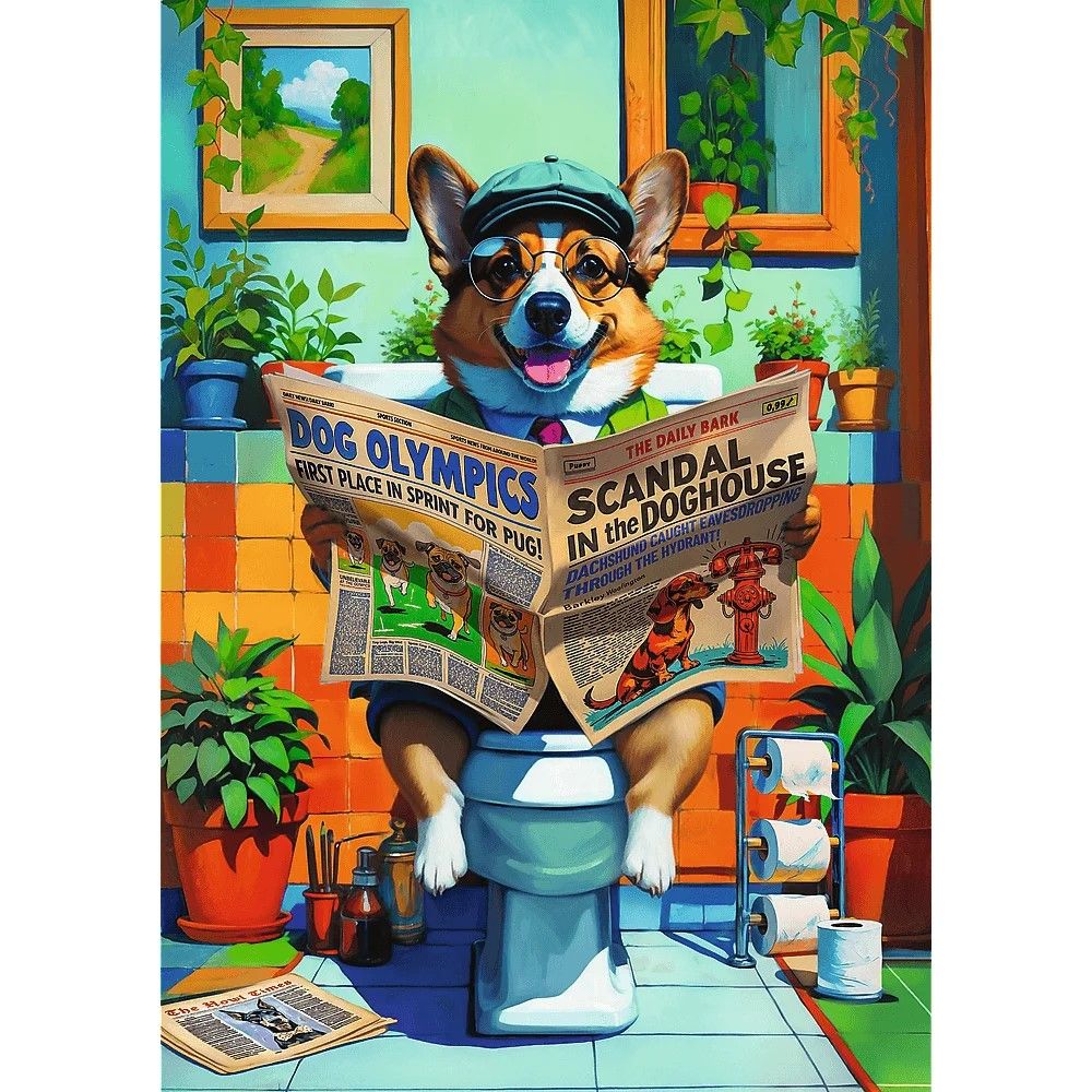 Puzzle Trefl 1000 Piese - Corgi la Toaletă | Premium Plus - Default Title (1) [ps:bec0c1ff-644d-43a3-be59-143a6f65cd3e]