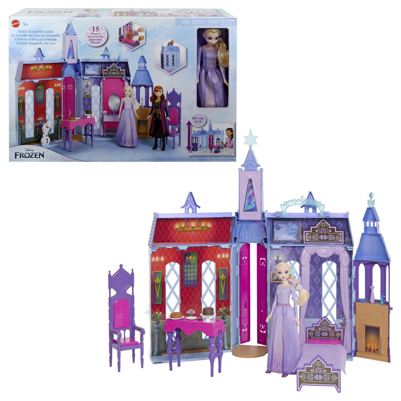 DISNEY FROZEN CASTELUL ELSEI DIN AREDELLE Mattel - Imagine 1 [ps:5fdb139f-bd60-4f14-ac76-215cec2e0e41]