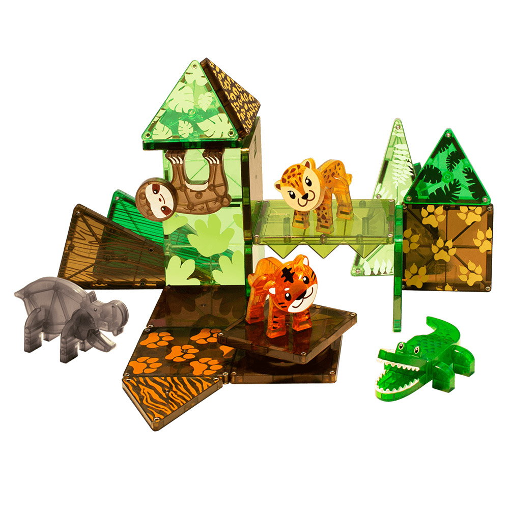 MAGNA-TILES Jungle Animals - Set Magnetic de Construcție - Default Title (1) [ps:2909c7b0-1b8e-4a68-b92c-2b60c0b9f8b3]