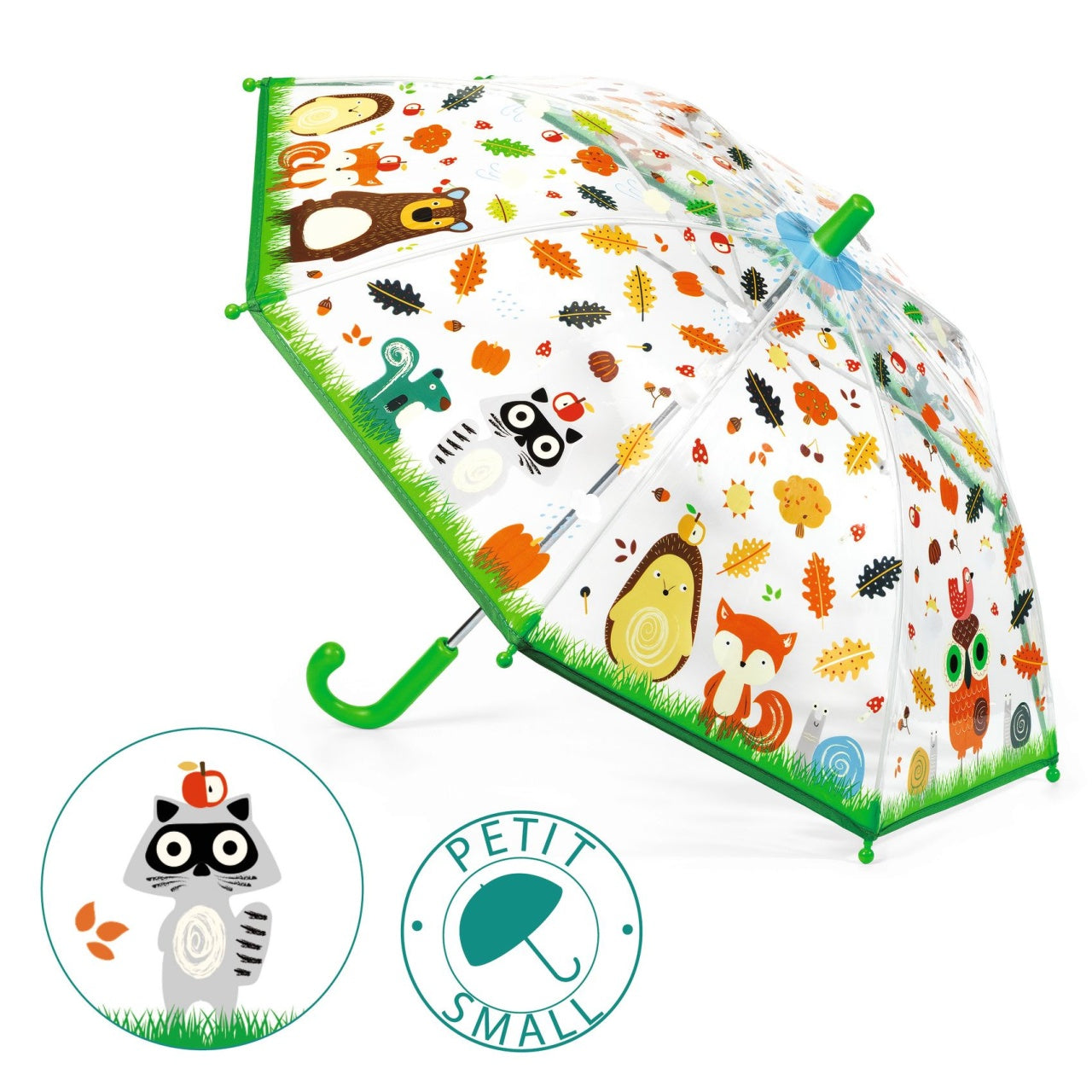Umbrela pentru copii Animalute din padure, Djeco [ps:b42f3f35-485c-4eb0-9ed6-5c71776374b2]