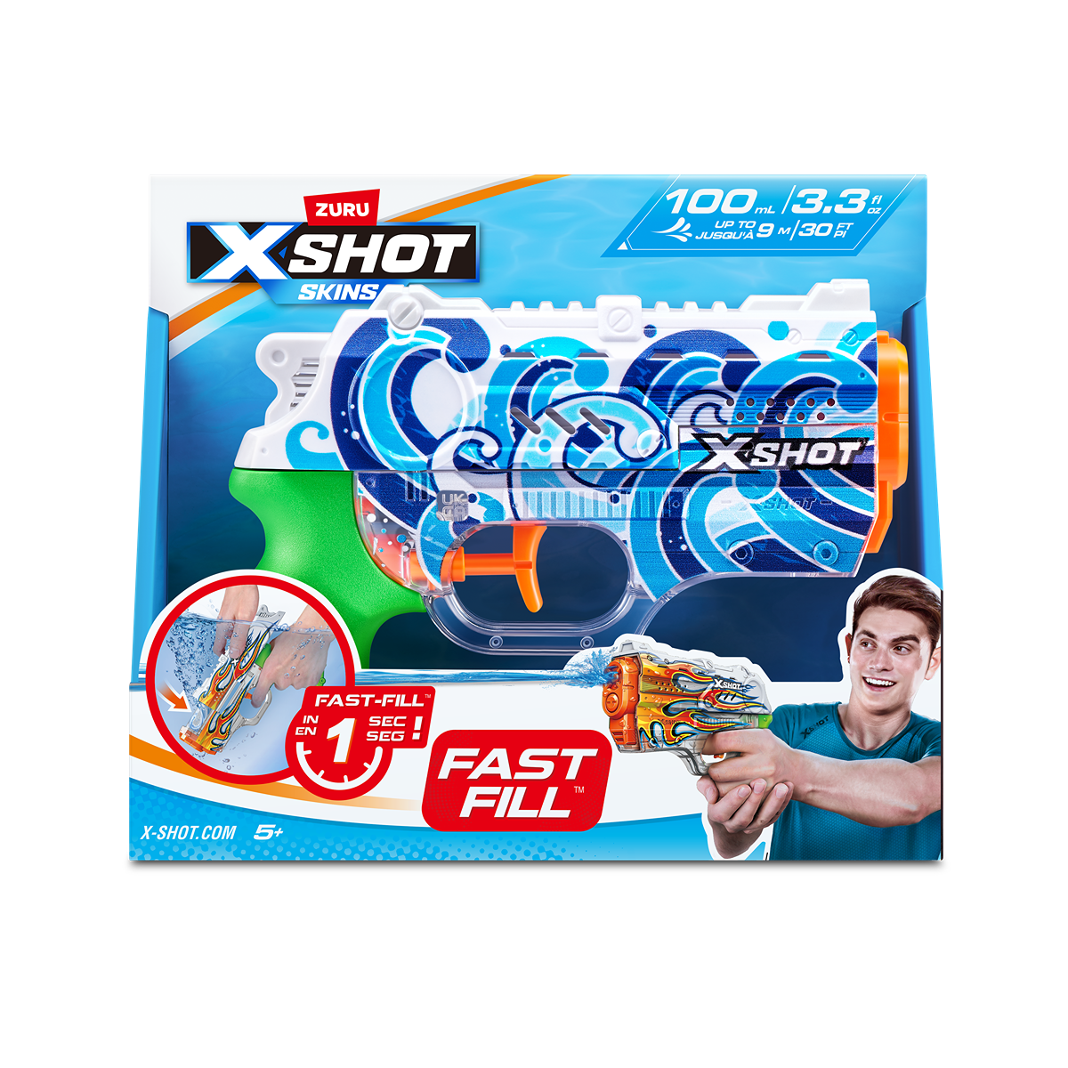 X-SHOT, arma de jucarie, pistol cu apa Skins Nano - Imagine 1 [ps:cbce26e2-a92b-40b3-84eb-35dec0094879]
