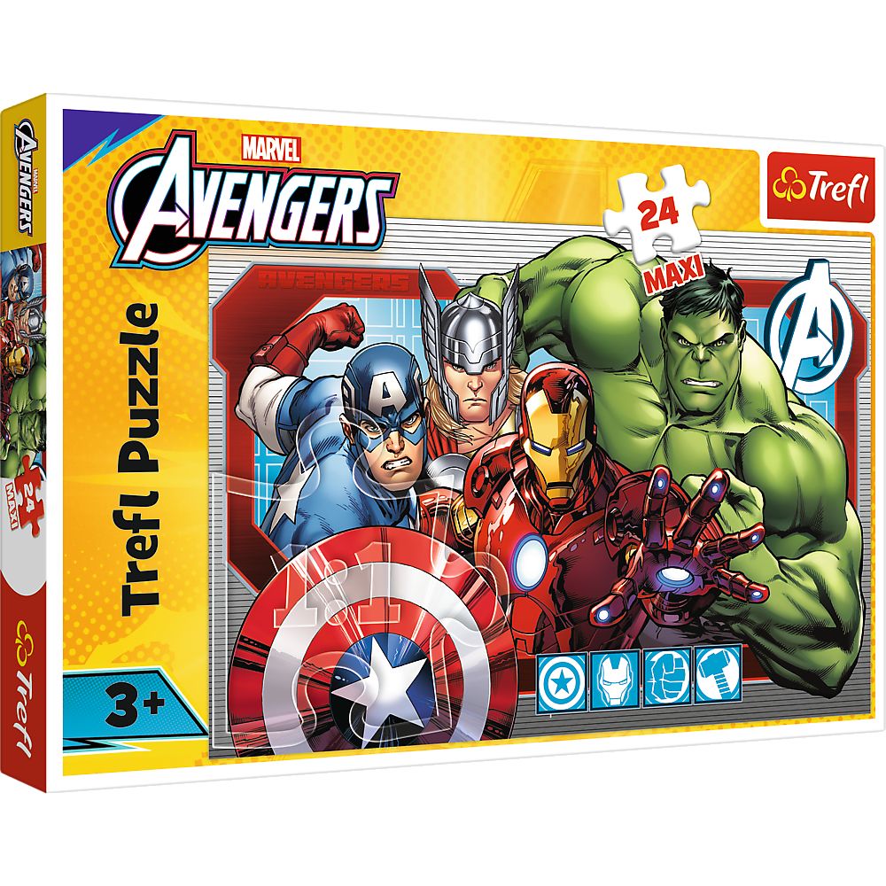 PUZZLE TREFL 24 MAXI MARVEL RAZBUNATORII INTOTDEAUNA JUST - Imagine 1 [ps:338a64fd-aada-4101-a3d7-f0e26cd6cc5d]