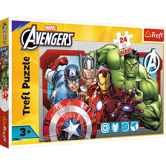 PUZZLE TREFL 24 MAXI MARVEL RAZBUNATORII INTOTDEAUNA JUST - Imagine 1 [ps:338a64fd-aada-4101-a3d7-f0e26cd6cc5d]