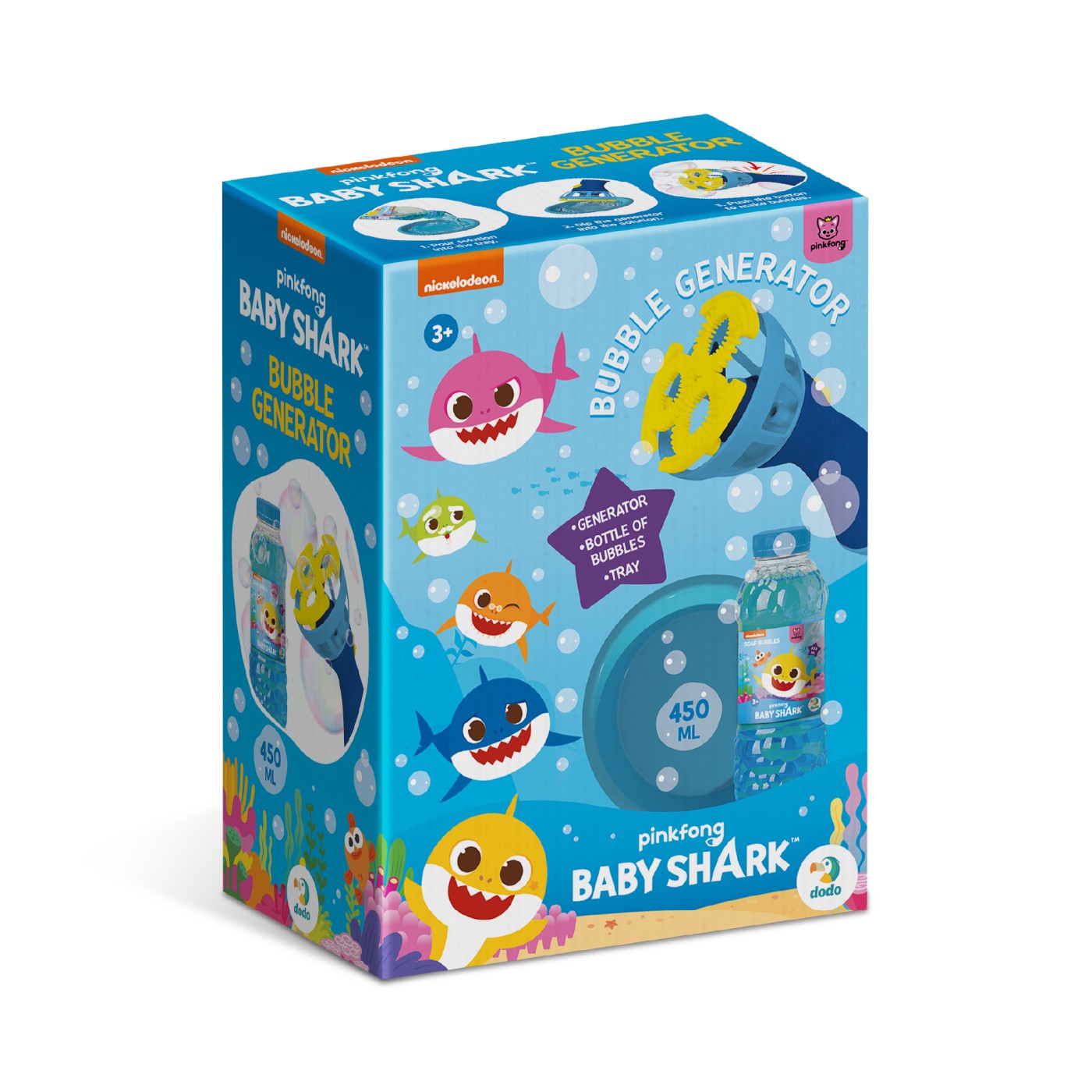 BABY SHARK SET DE BALOANE DE SAPUN CU GENERATOR 450ML AS - Imagine 1 [ps:3fe75334-e650-411e-9349-011f319b6b8c]