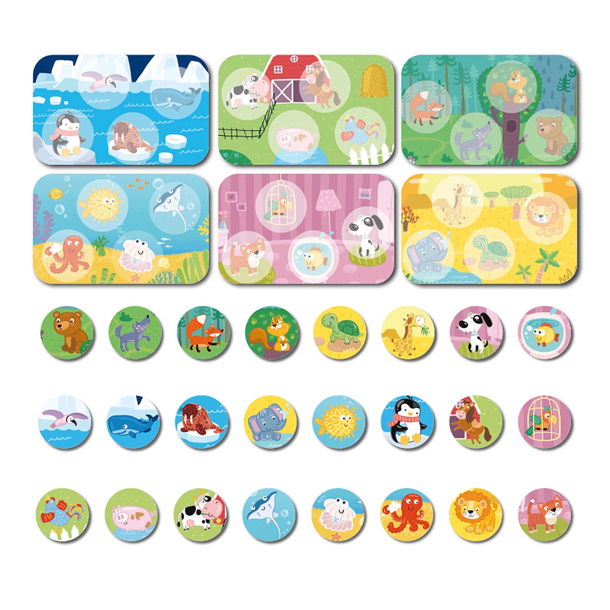 Joc Lotto Animale și Habitate Dodo Toys - Asociere Copii - Default Title (1) [ps:7ca33c8b-6296-463c-81b7-5758a7f03f82]