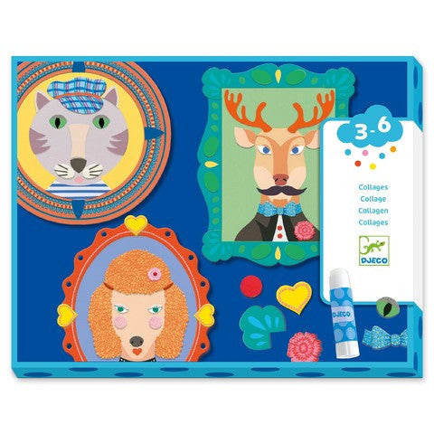 Set creativ colaje Portrete de familie, Djeco - Imagine 1 [ps:36dee755-79d1-4fbd-8ebb-e938a970dd29]