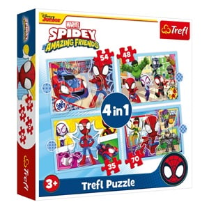 Puzzle Spidy 4 in 1 Trefl Jumbo - Set de 4 Puzzle-uri - Default Title (1) [ps:f05eea7c-5eb6-49d0-9565-3a4724610286]