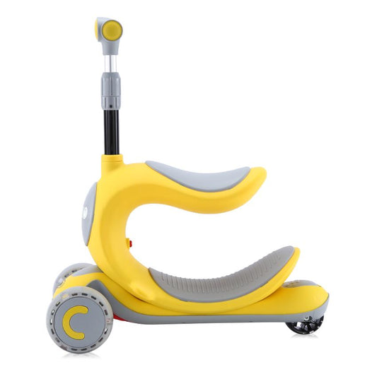 Trotinetă Copii Lorelli Trio, 3 Ani+, Roți cu LED, Galben - Galben (1) [ps:62aca508-e627-4324-b5a7-3d6dab522128]