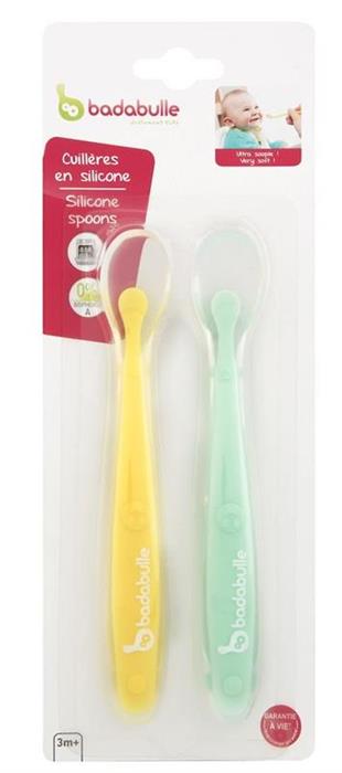 Set 2 Linguri de Silicon Badabulle pentru Bebe - Default Title (1) [ps:133e0ed3-adc9-4f32-92fd-b6ea1606c5a1]